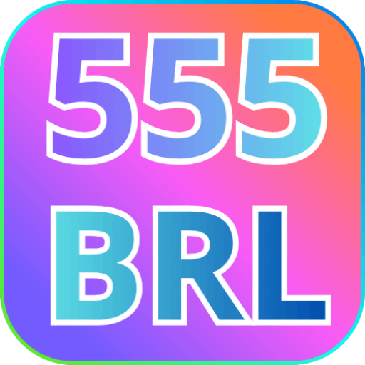 Imagem promocional da 555BRL mostrando a plataforma e suas vantagens